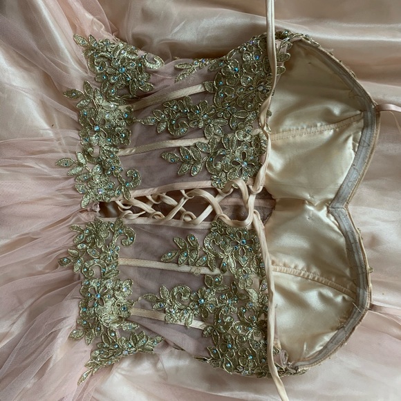 Pink Designer Prom Dress - Picture 4 of 6